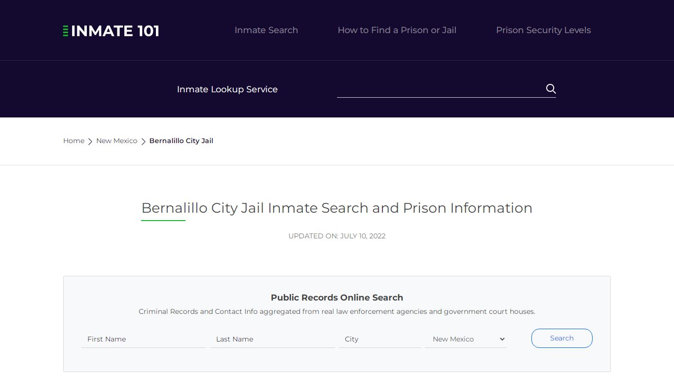 Bernalillo City Jail Inmate Search, Visitation, Phone no ...